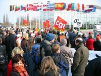 Strasbourg Demo am EU Parlament