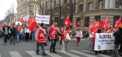 Demonstrationszug Spanier-Deutsche