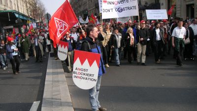 Demonstrationszug Angst