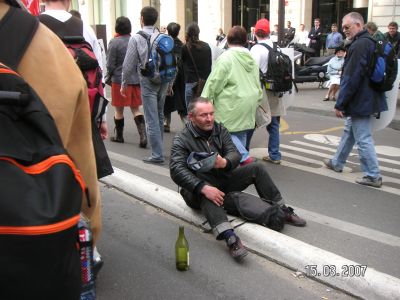 Demonstrationszug Sammler