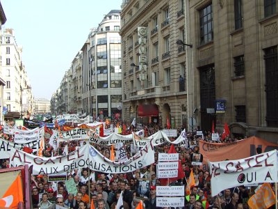 Picture of the Paris demo on March 15th 2007