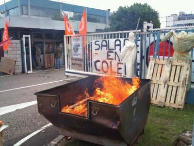 Fotos von Streik und Blockade in Hünigen (31.5.10) 13