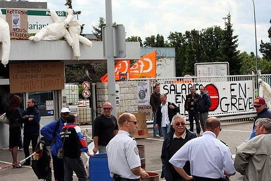 Fotos von Streik und Blockade in Hünigen (31.5.10) 5