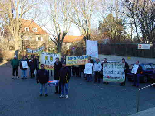 Demo zum Arbeitsgericht 10.12.2003