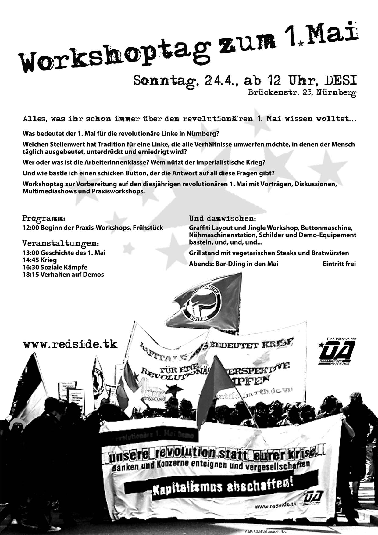 Workshoptag zum revolutionären 1. Mai in Nürnberg