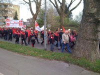 TSTG: Duisburger Beschäftigte demonstrieren gegen Werksschließung